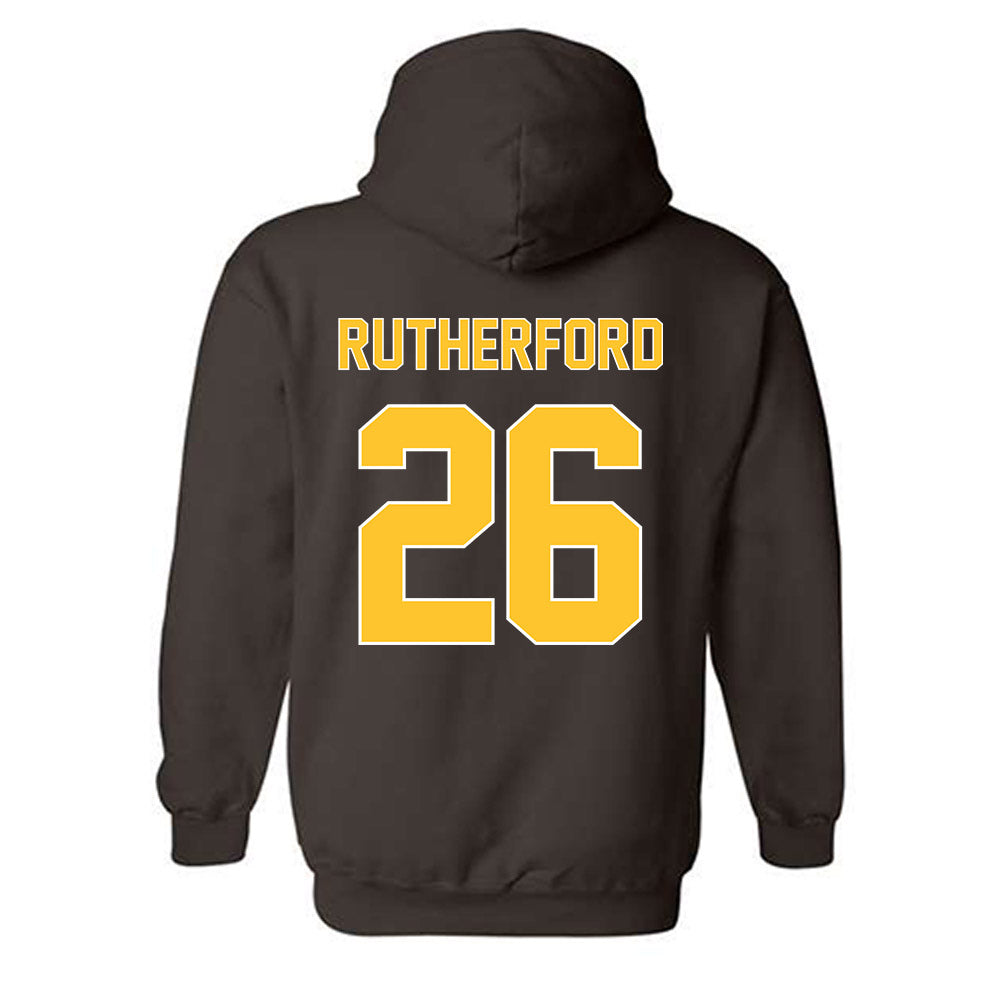 Wyoming - NCAA Football : Gary Rutherford - Classic Shersey Hooded Sweatshirt-1