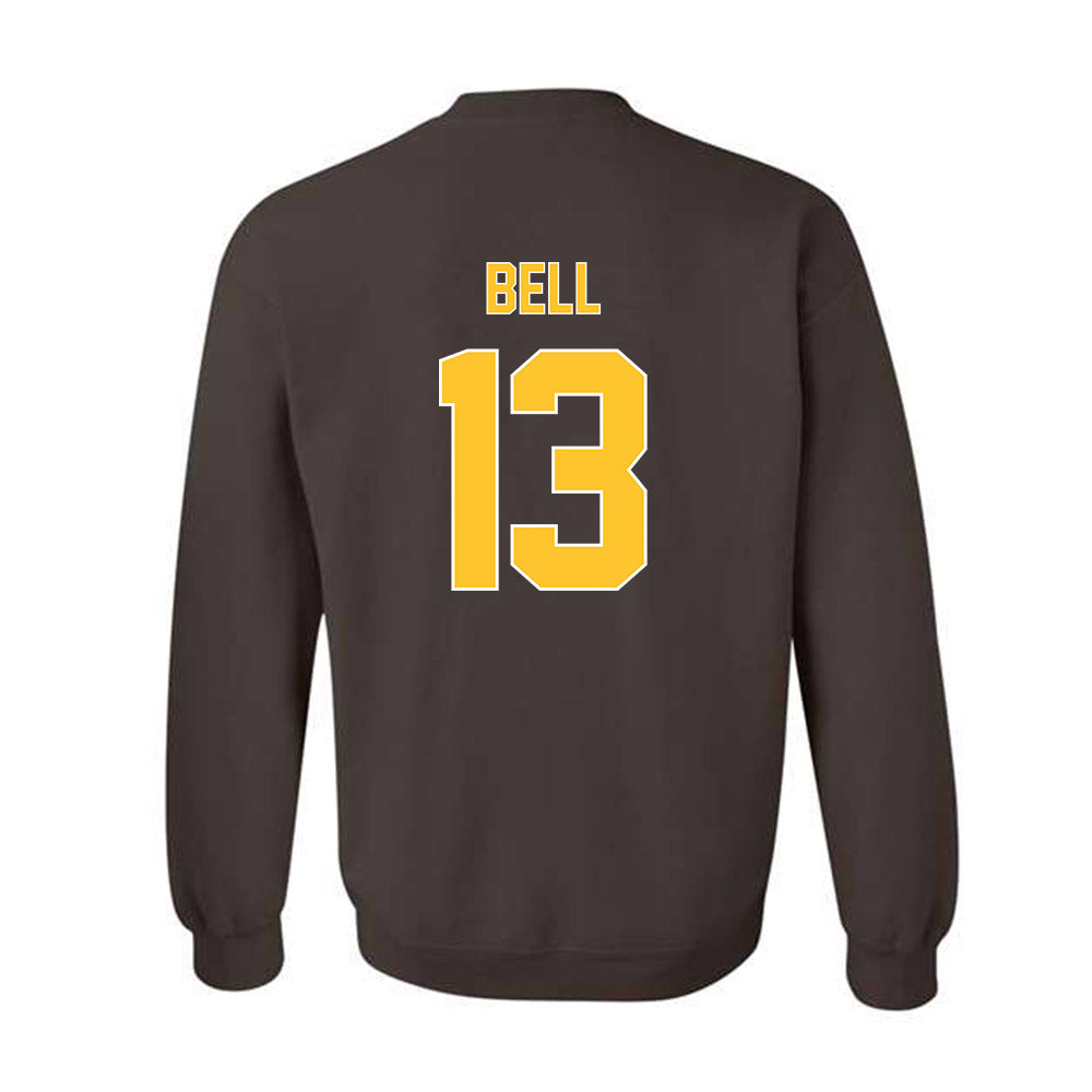 Wyoming - NCAA Football : Ian Bell - Classic Shersey Crewneck Sweatshirt-1