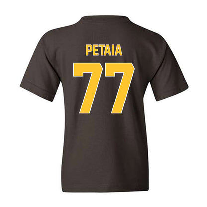 Wyoming - NCAA Football : Josiah Petaia - Classic Shersey Youth T-Shirt-1