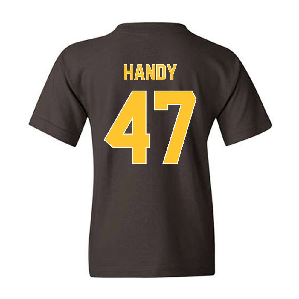 Wyoming - NCAA Football : Jason Handy - Classic Shersey Youth T-Shirt-1