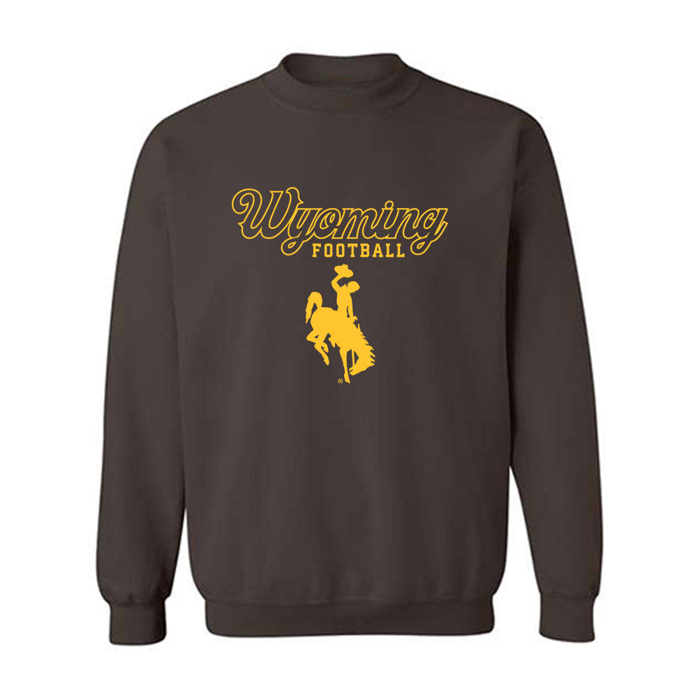 Wyoming - NCAA Football : Mason Drube - Classic Shersey Crewneck Sweatshirt-0