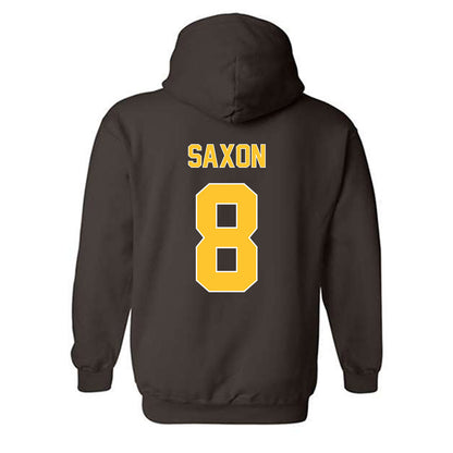Wyoming - NCAA Men's Basketball : Kiani Saxon - Classic Shersey Hooded Sweatshirt-1