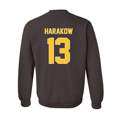 Wyoming - NCAA Men's Basketball : Adam Harakow - Classic Shersey Crewneck Sweatshirt-1
