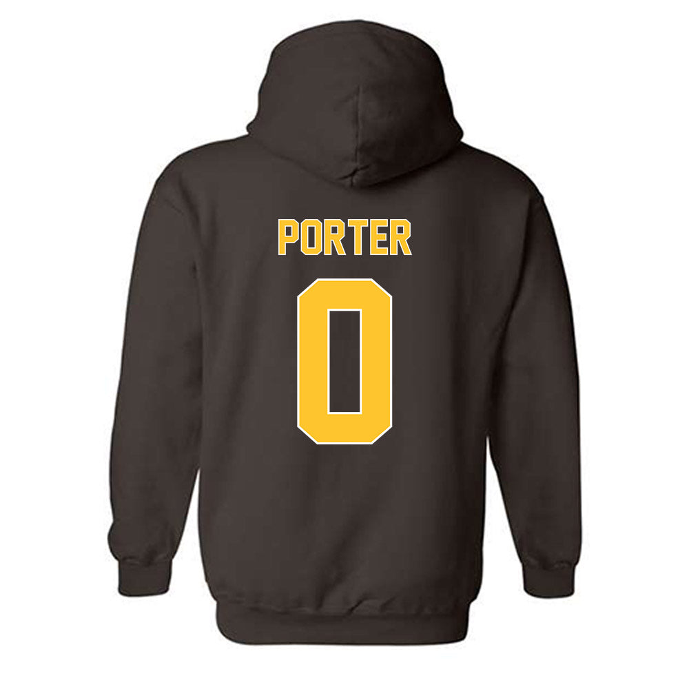 Wyoming - NCAA Men's Track & Field : Robby Porter - Classic Shersey Hooded Sweatshirt-1