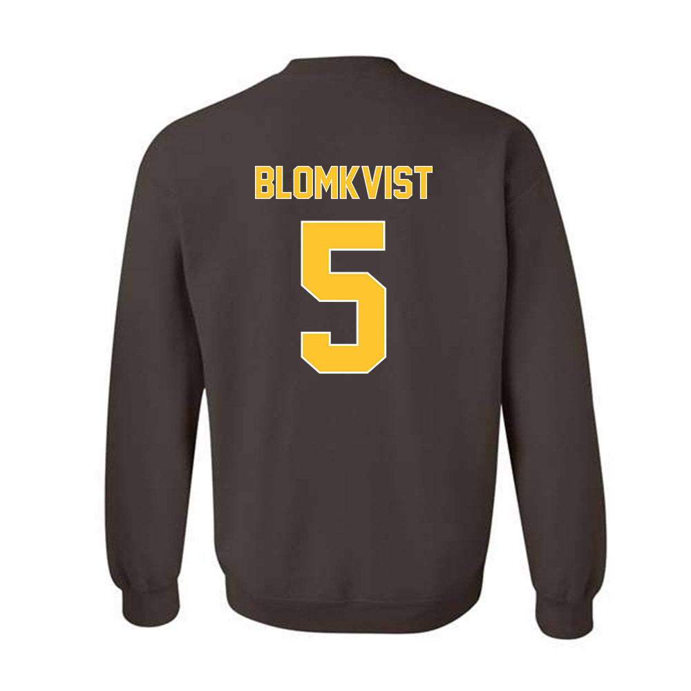 Wyoming - NCAA Women's Basketball : Liv Blomkvist - Classic Shersey Crewneck Sweatshirt-1