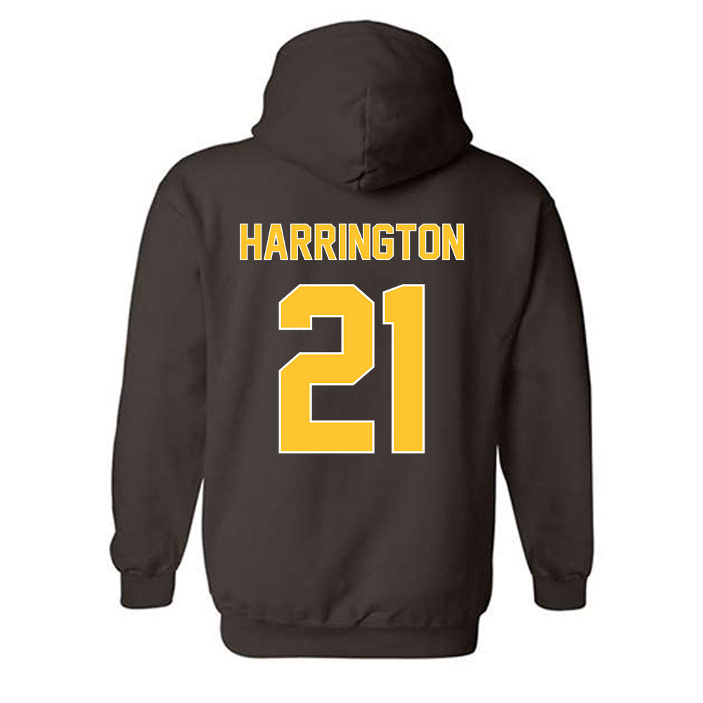 Wyoming - NCAA Women's Basketball : Katie Harrington - Classic Shersey Hooded Sweatshirt-1