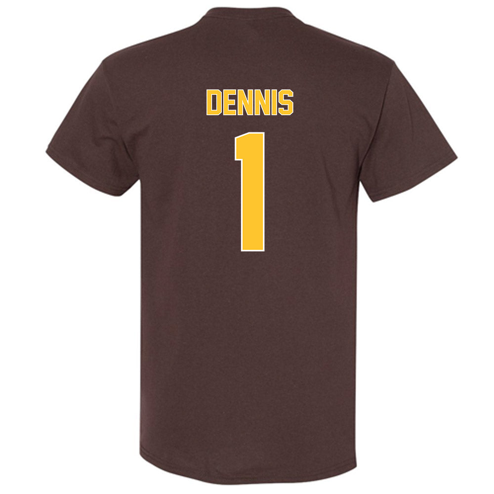 Wyoming - NCAA Men's Basketball : Damarion Dennis - Classic Shersey T-Shirt-1