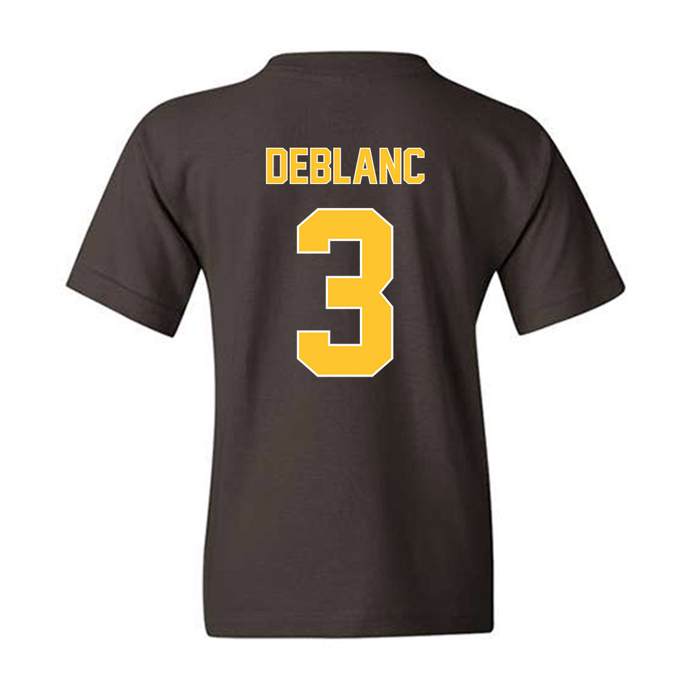 Wyoming - NCAA Football : Deion DeBlanc - Classic Shersey Youth T-Shirt-1