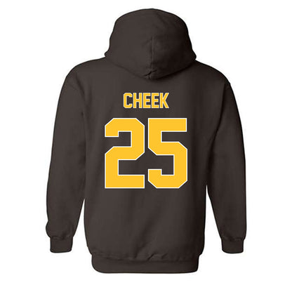 Wyoming - NCAA Football : Brooklyn Cheek - Classic Shersey Hooded Sweatshirt-1