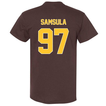Wyoming - NCAA Football : Lucas Samsula - Classic Shersey T-Shirt