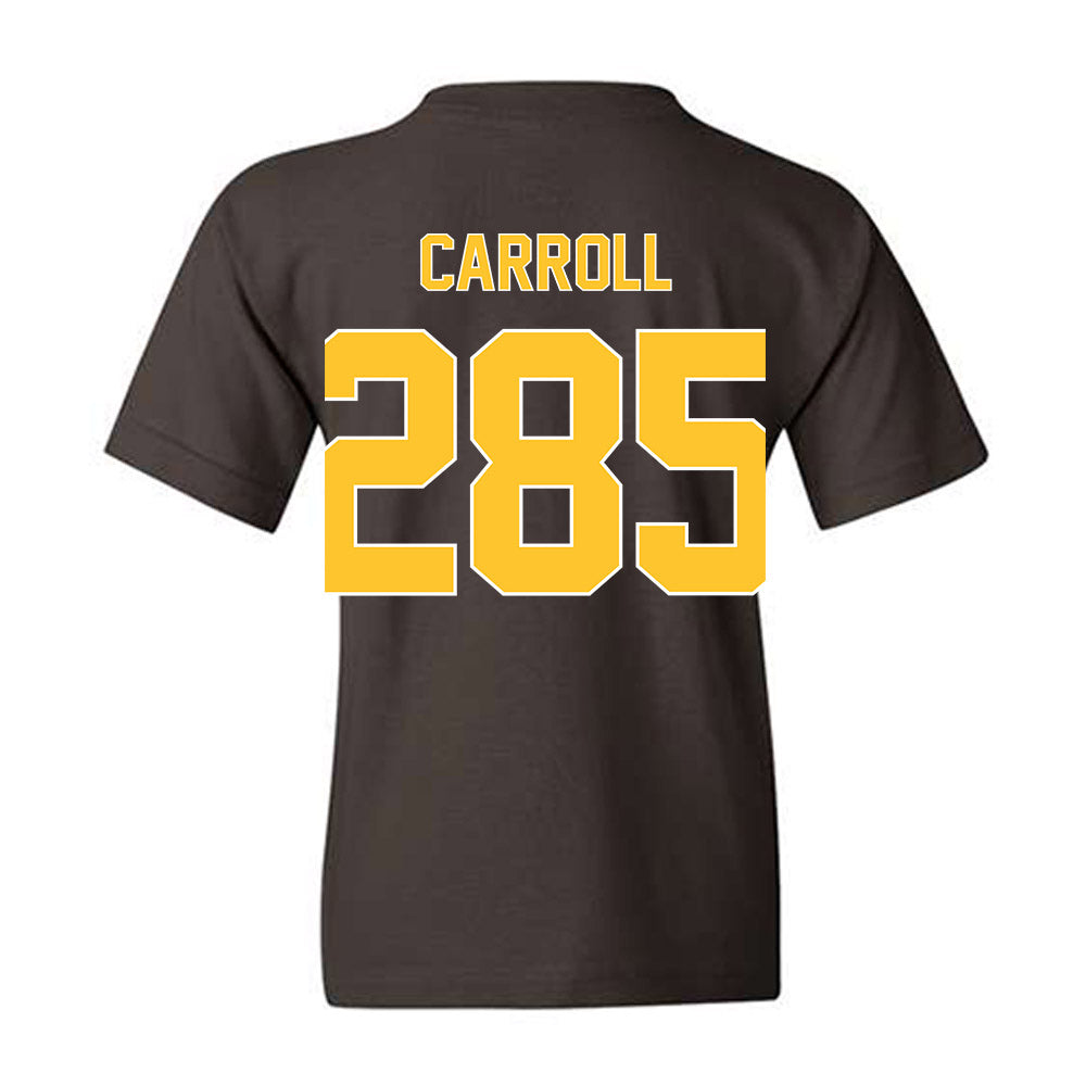 Wyoming - NCAA Wrestling : Christian Carroll - Classic Shersey Youth T-Shirt-1