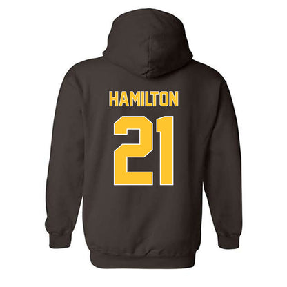 Wyoming - NCAA Football : Nico Hamilton - Classic Shersey Hooded Sweatshirt-1