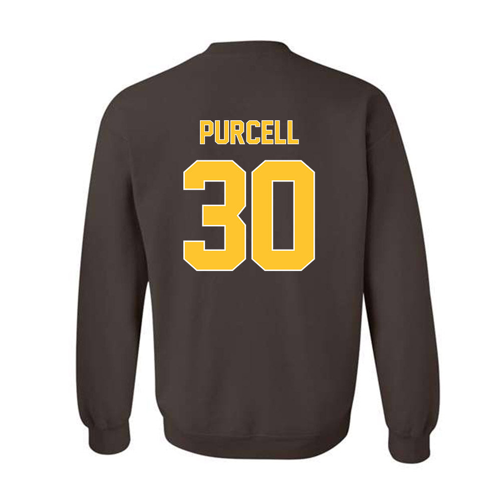 Wyoming - NCAA Football : Lafai Purcell - Classic Shersey Crewneck Sweatshirt-1