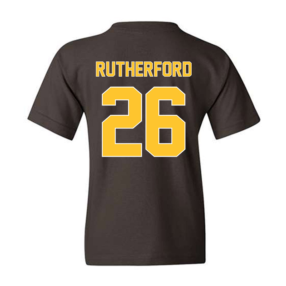 Wyoming - NCAA Football : Gary Rutherford - Classic Shersey Youth T-Shirt-1