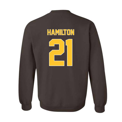 Wyoming - NCAA Football : Nico Hamilton - Classic Shersey Crewneck Sweatshirt-1