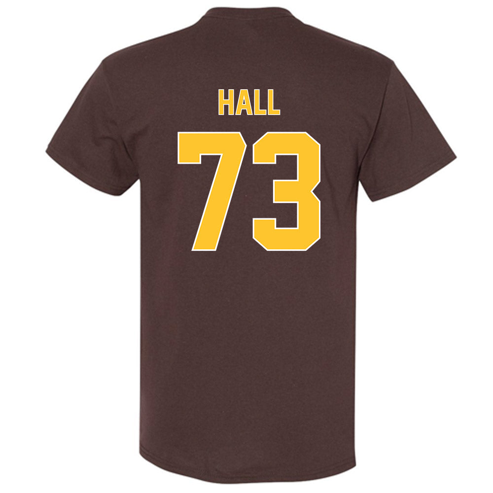 Wyoming - NCAA Football : Caleb Hall - Classic Shersey T-Shirt-1