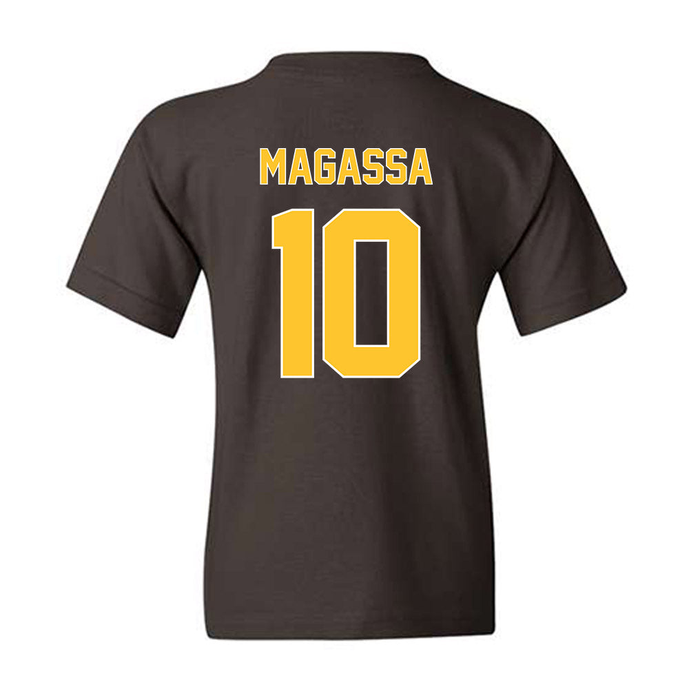Wyoming - NCAA Men's Basketball : Abou Magassa - Classic Shersey Youth T-Shirt-1