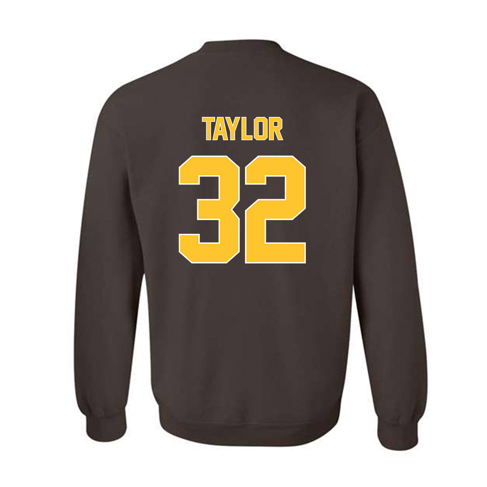 Wyoming - NCAA Men's Basketball : Talan Taylor - Classic Shersey Crewneck Sweatshirt-1