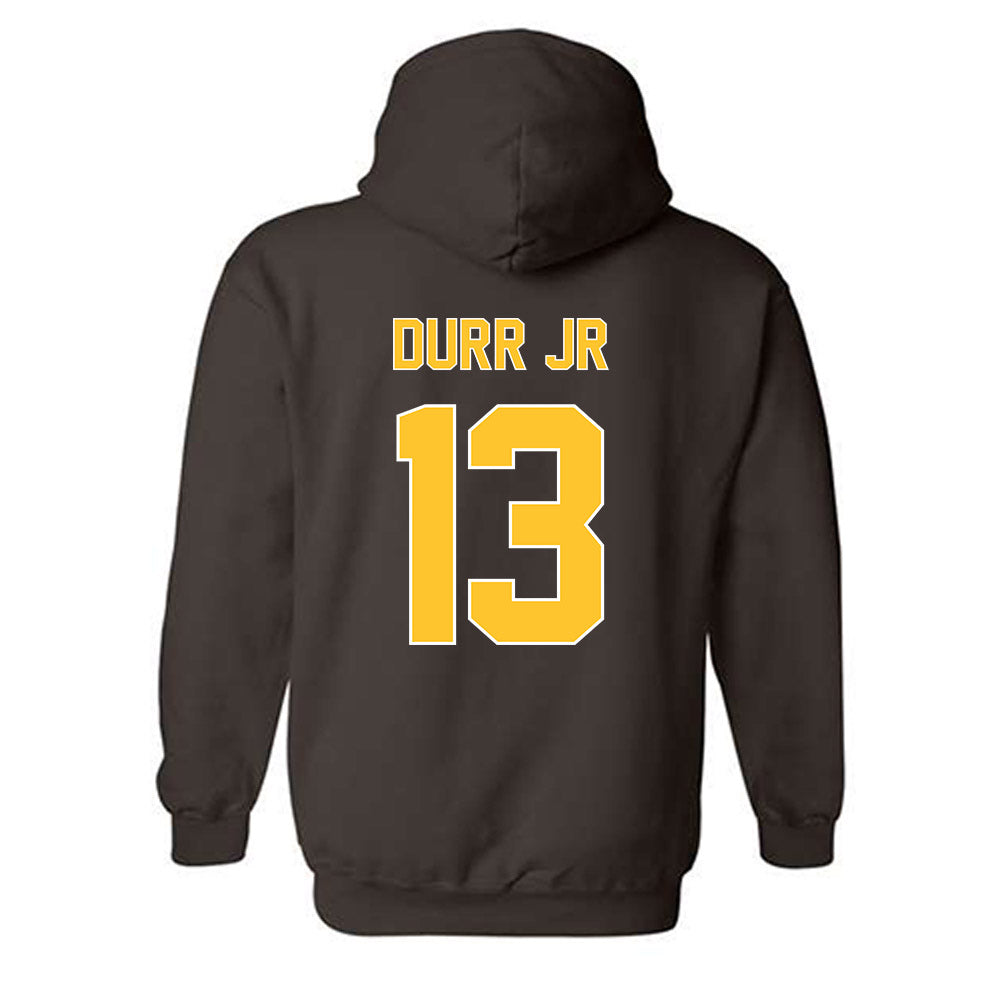 Wyoming - NCAA Football : Chris Durr jr - Classic Shersey Hooded Sweatshirt-1