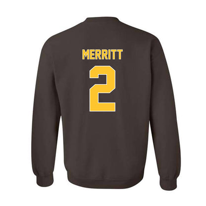 Wyoming - NCAA Football : Caleb Merritt - Classic Shersey Crewneck Sweatshirt-1
