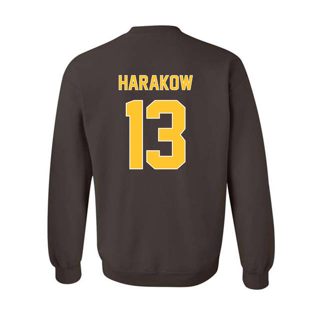 Wyoming - NCAA Men's Basketball : Adam Harakow - Classic Shersey Crewneck Sweatshirt-1