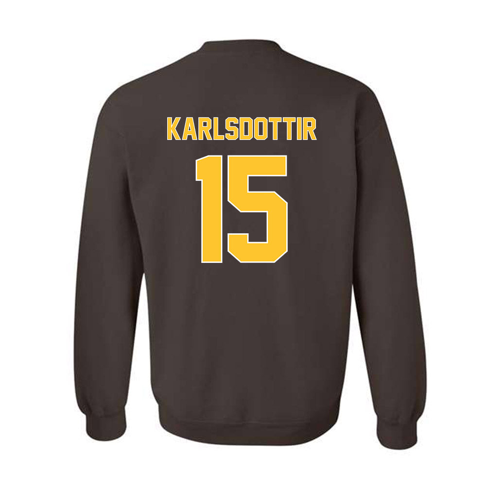 Wyoming - NCAA Women's Basketball : Heidur Karlsdottir - Classic Shersey Crewneck Sweatshirt-1