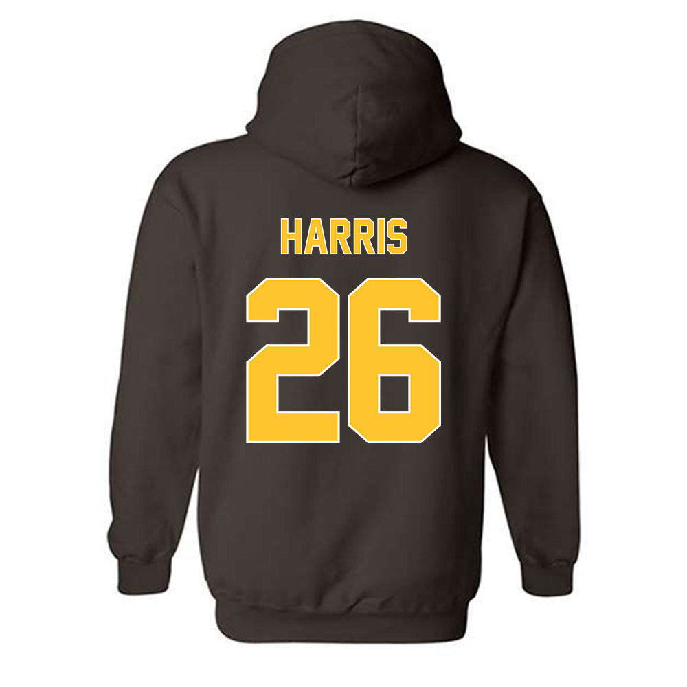 Wyoming - NCAA Football : Samuel Harris - Classic Shersey Hooded Sweatshirt-1