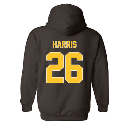 Wyoming - NCAA Football : Samuel Harris - Classic Shersey Hooded Sweatshirt-1