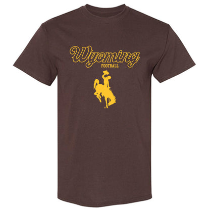 Wyoming - NCAA Football : Caleb Hall - Classic Shersey T-Shirt-0