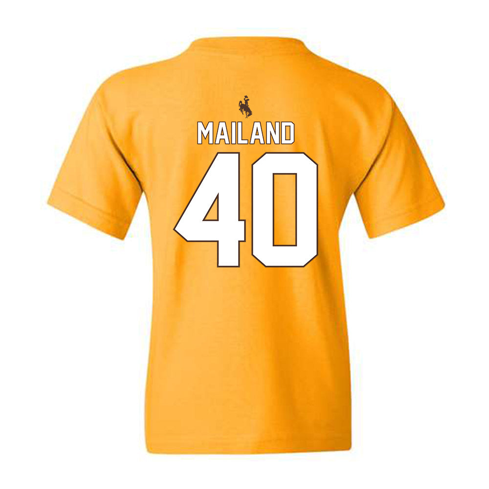 Wyoming - NCAA Football : Cooper Mailand - Youth T-Shirt