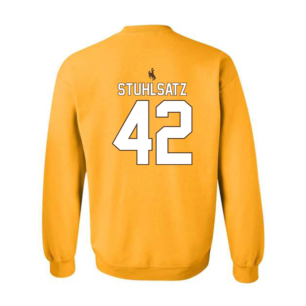 Wyoming - NCAA Football : Ethan Stuhlsatz - Crewneck Sweatshirt-1