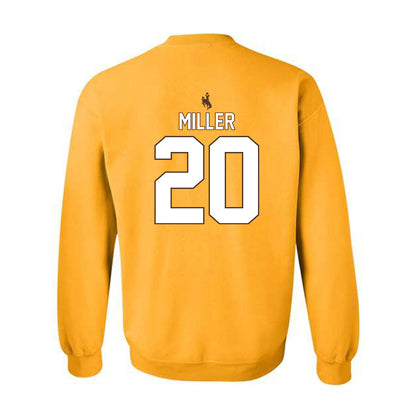 Wyoming - NCAA Football : Dainsus Miller - Crewneck Sweatshirt-1
