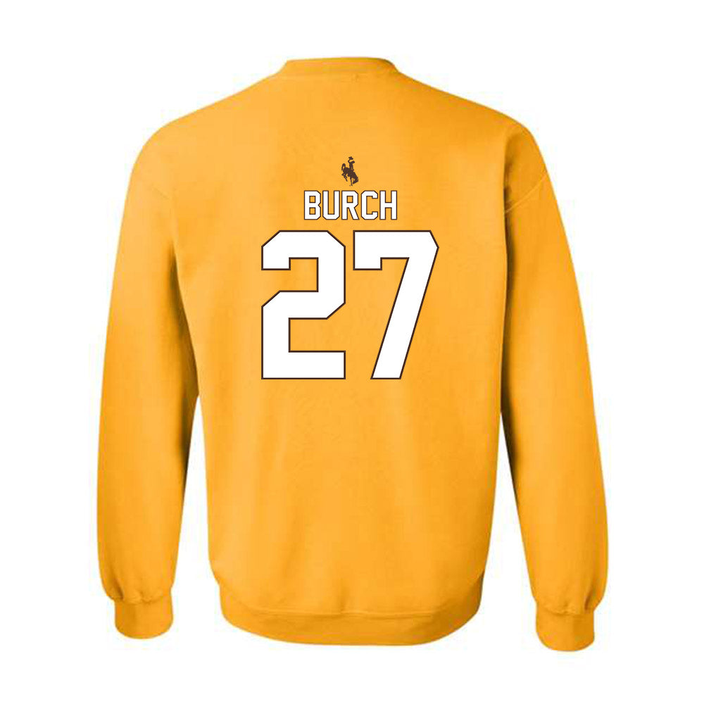 Wyoming - NCAA Football : Dontae Burch - Crewneck Sweatshirt-1