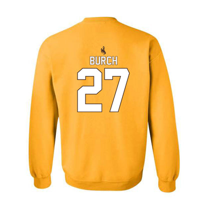 Wyoming - NCAA Football : Dontae Burch - Crewneck Sweatshirt-1