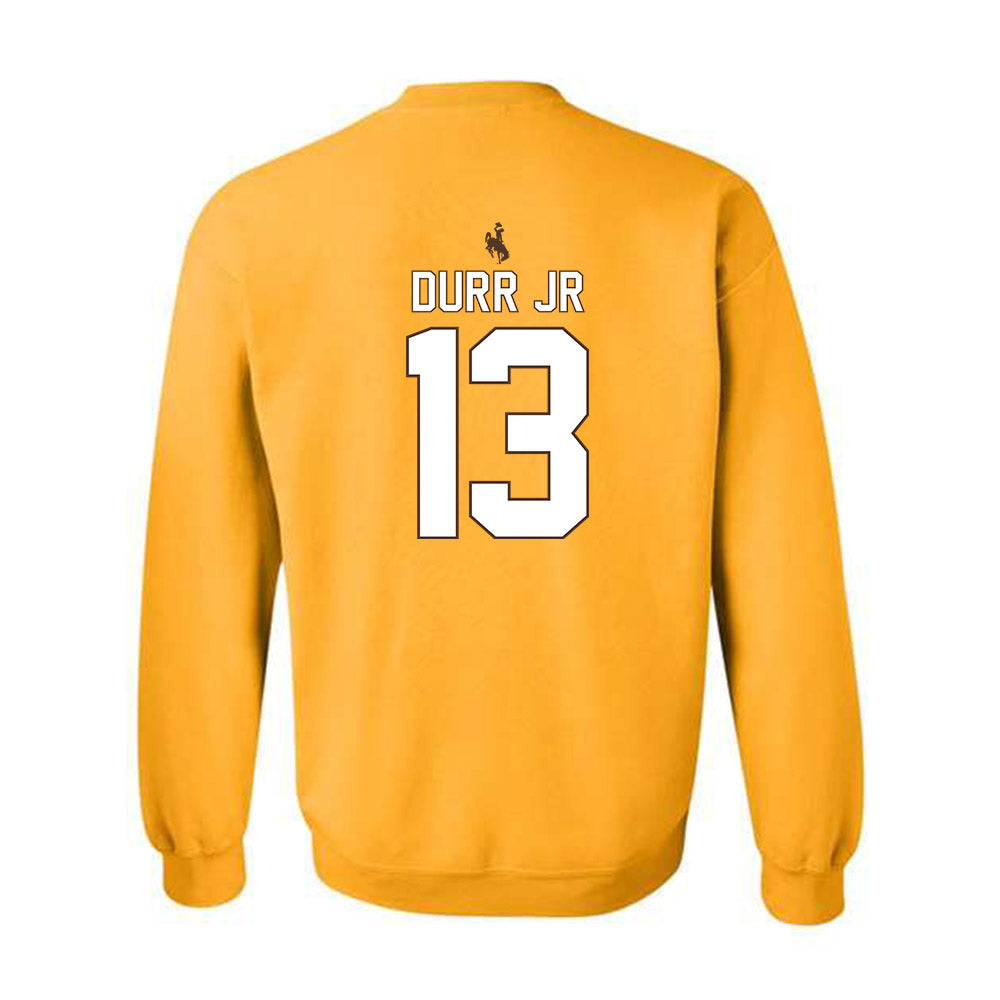 Wyoming - NCAA Football : Chris Durr jr - Crewneck Sweatshirt-1