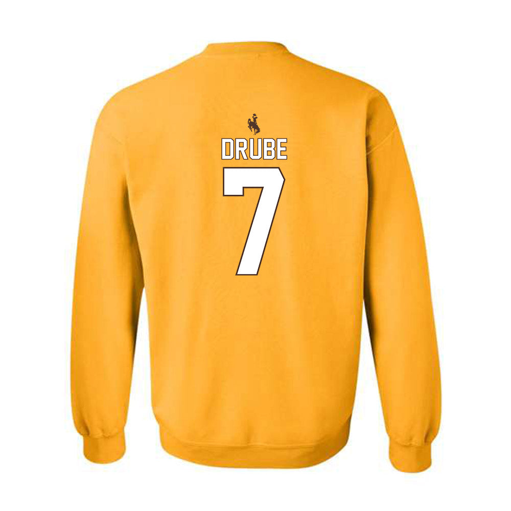 Wyoming - NCAA Football : Mason Drube - Crewneck Sweatshirt-1