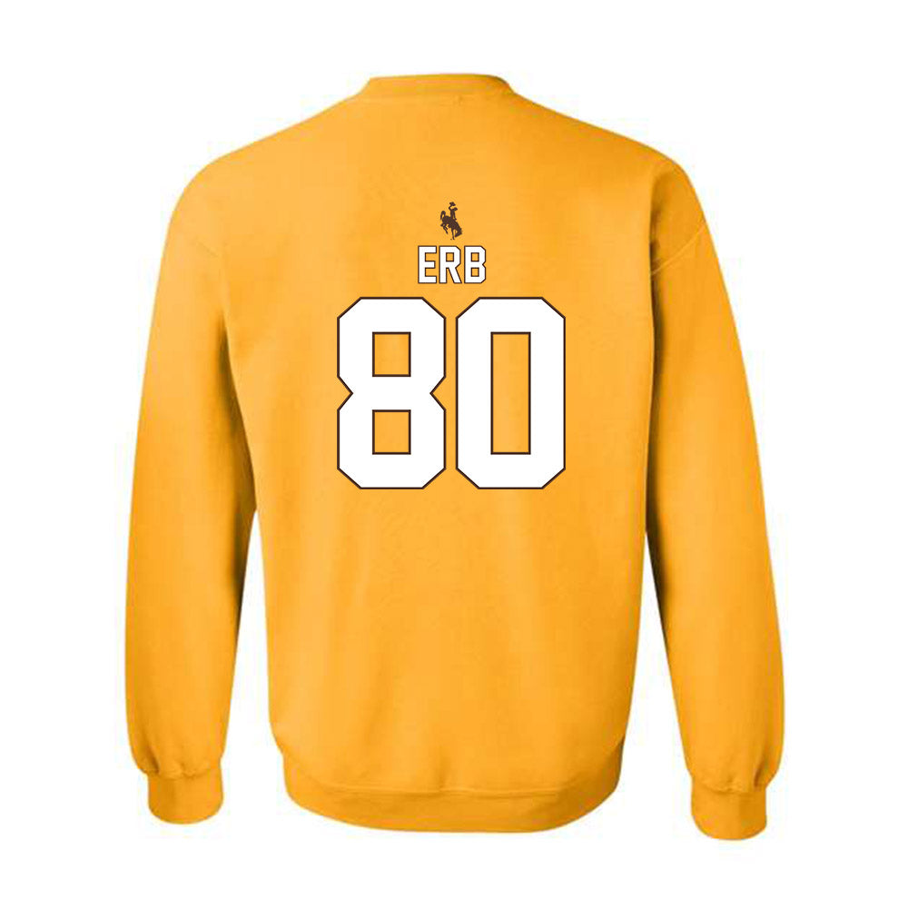 Wyoming - NCAA Football : Justin Erb - Crewneck Sweatshirt Classic Shersey