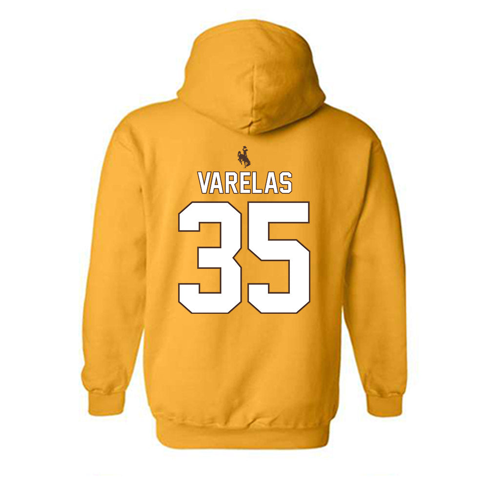 Wyoming - NCAA Football : Nikos Varelas - Hooded Sweatshirt