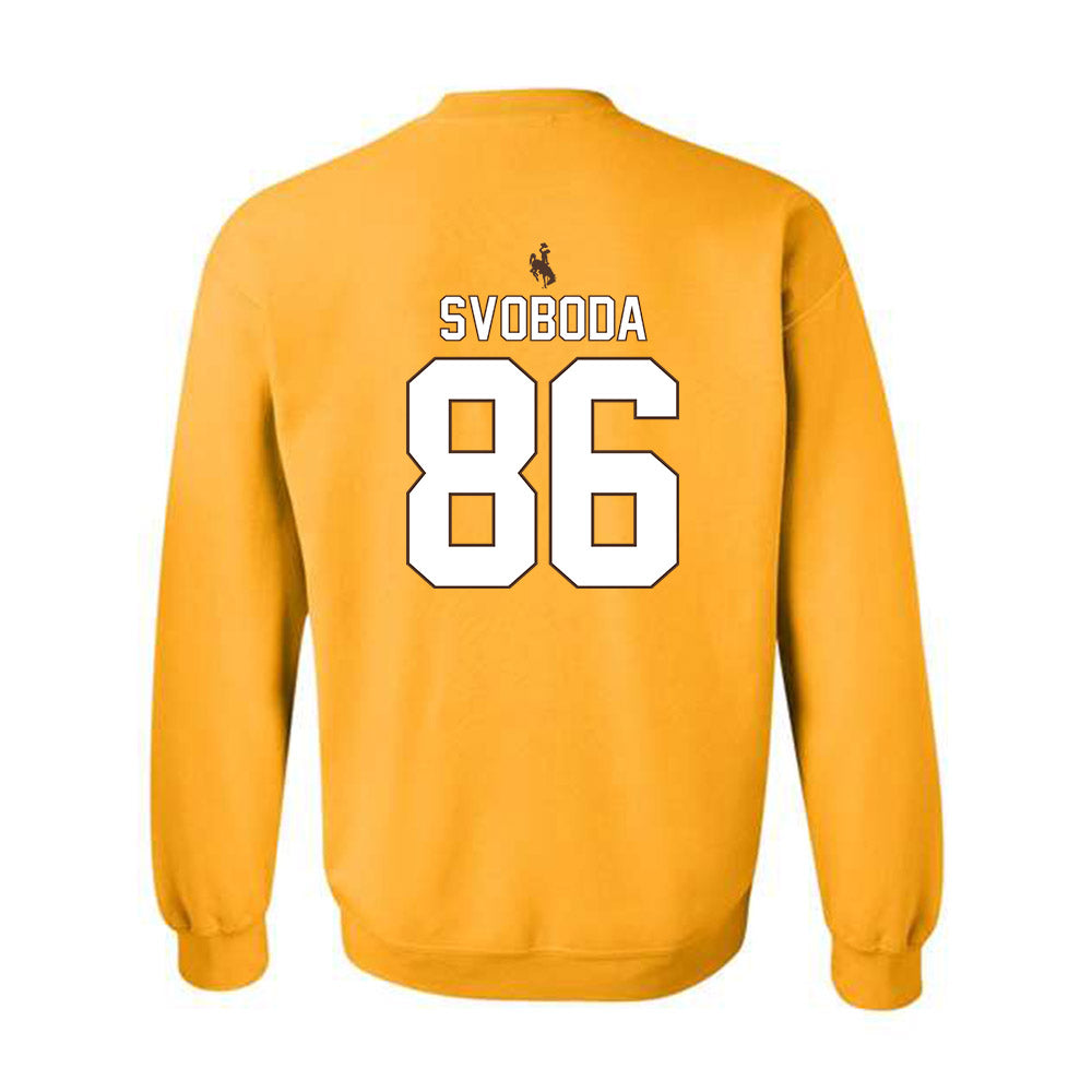 Wyoming - NCAA Football : Evan Svoboda - Crewneck Sweatshirt-1