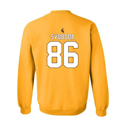 Wyoming - NCAA Football : Evan Svoboda - Crewneck Sweatshirt-1