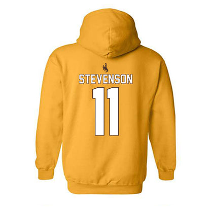 Wyoming - NCAA Football : Justin Stevenson - Hooded Sweatshirt