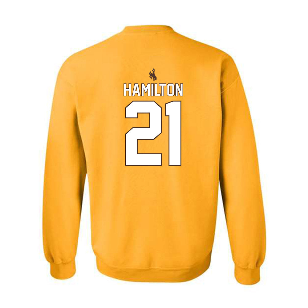 Wyoming - NCAA Football : Nico Hamilton - Crewneck Sweatshirt-1