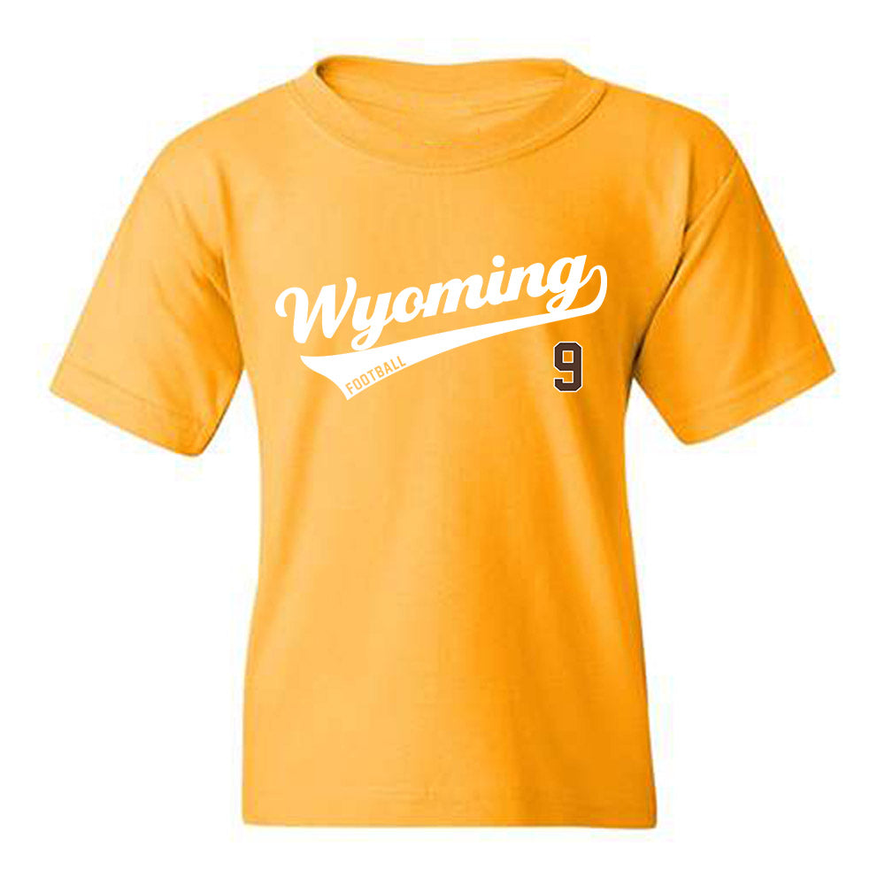 Wyoming - NCAA Football : Brayden Johnson - Youth T-Shirt-0
