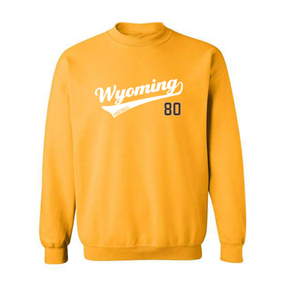 Wyoming - NCAA Football : Justin Erb - Crewneck Sweatshirt Classic Shersey