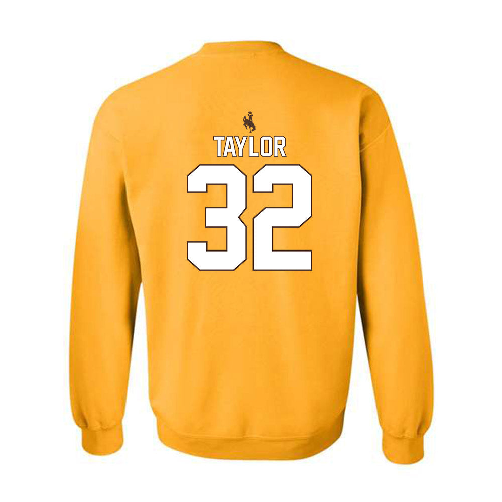 Wyoming - NCAA Men's Basketball : Talan Taylor - Classic Shersey Crewneck Sweatshirt-1