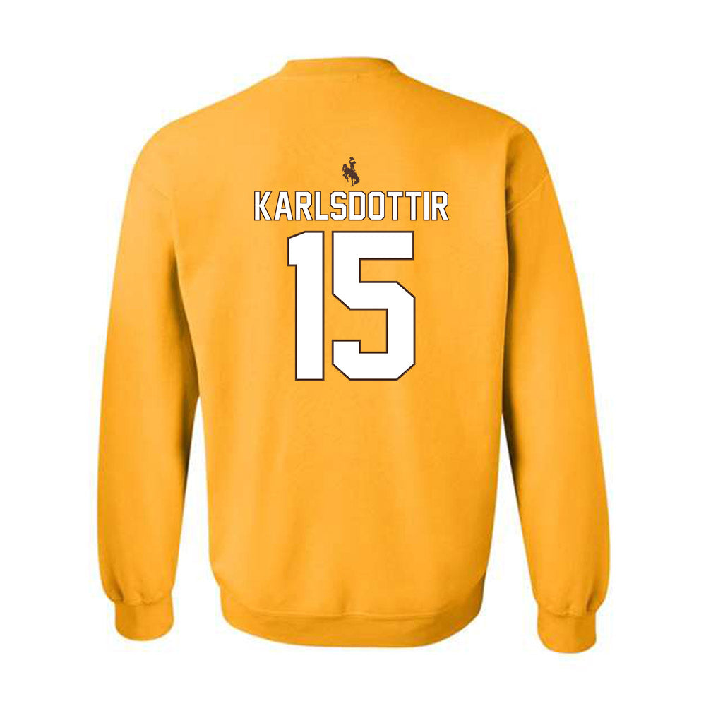 Wyoming - NCAA Women's Basketball : Heidur Karlsdottir - Classic Shersey Crewneck Sweatshirt-1