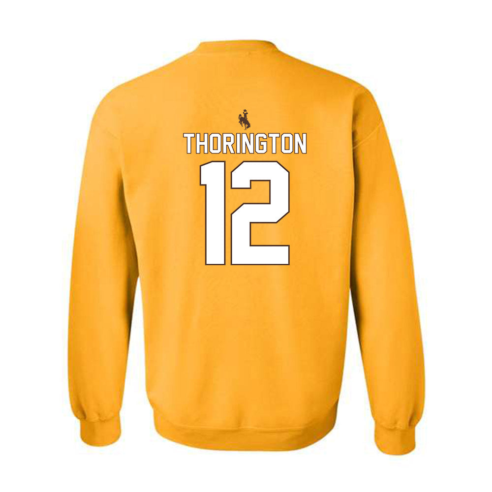 Wyoming - NCAA Women's Volleyball : Addy Thorington - Classic Shersey Crewneck Sweatshirt-1
