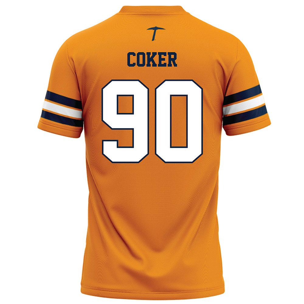 UTEP - NCAA Football : Ashton Coker - Orange Football Jersey