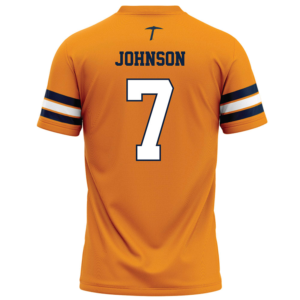 UTEP - NCAA Football : Kadarion Johnson - Orange Football Jersey-1