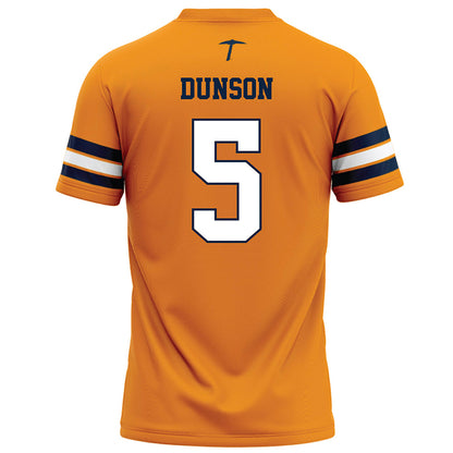 UTEP - NCAA Football : Tray Dunson - Orange Football Jersey